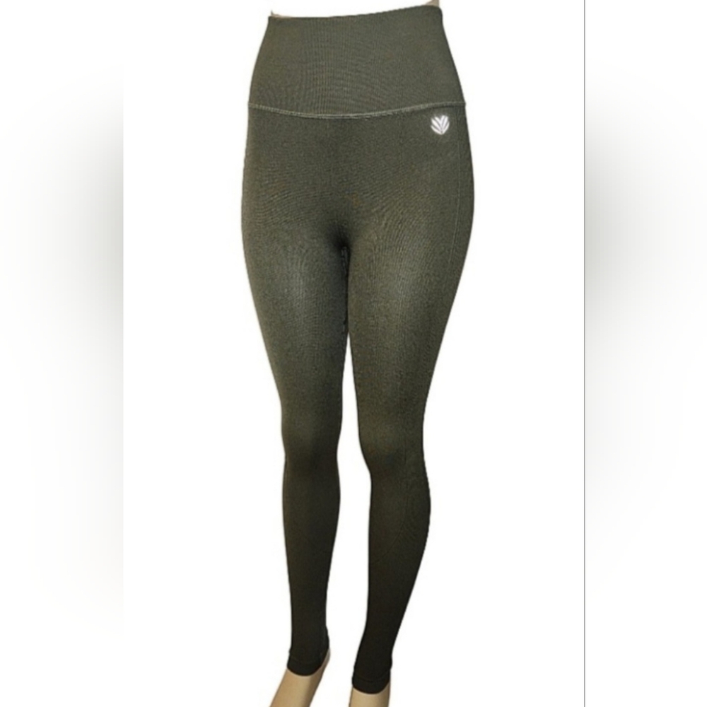 Women's Forever 21 Olive High Waisted Compression Leggings Size S